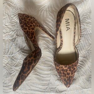MIA Leopard Print Women's Heels Size 4.5